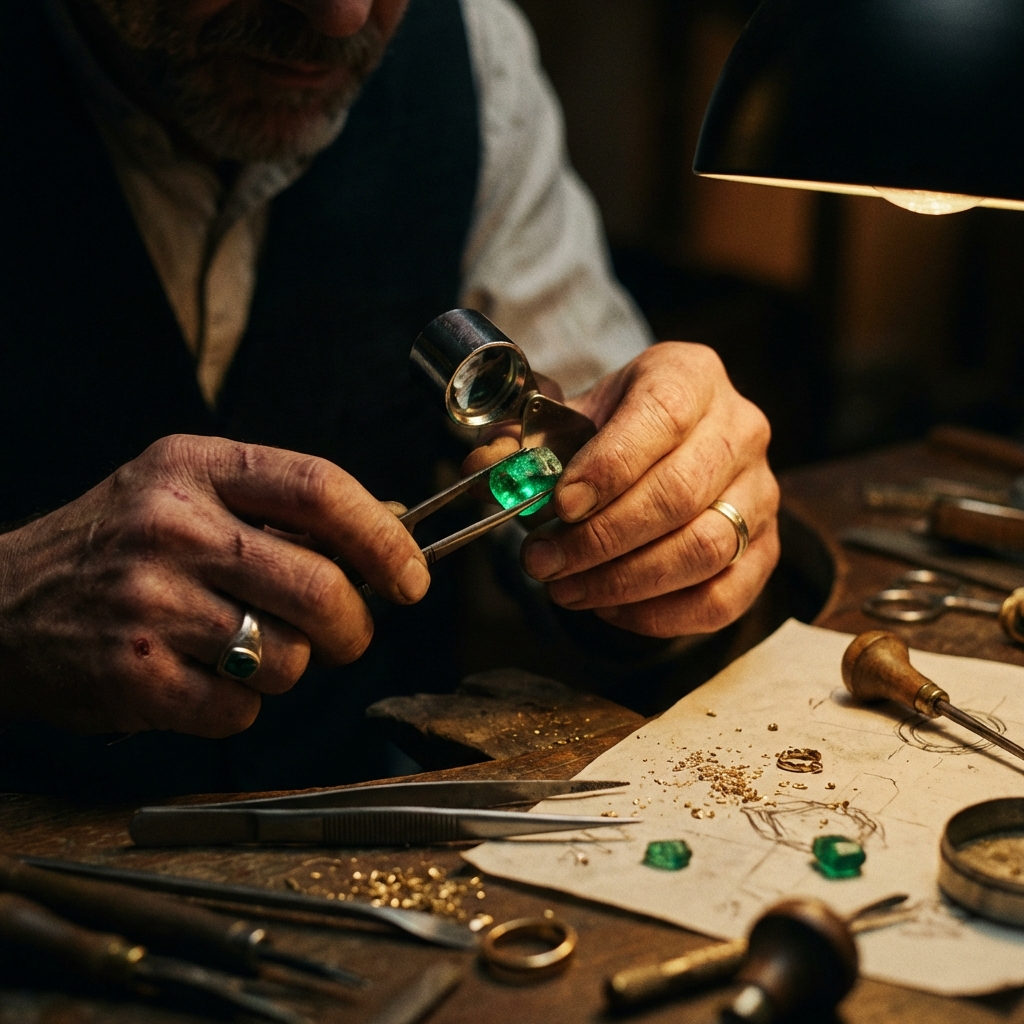 Artisan Jeweler Hands Crafting Cavari Jewelry